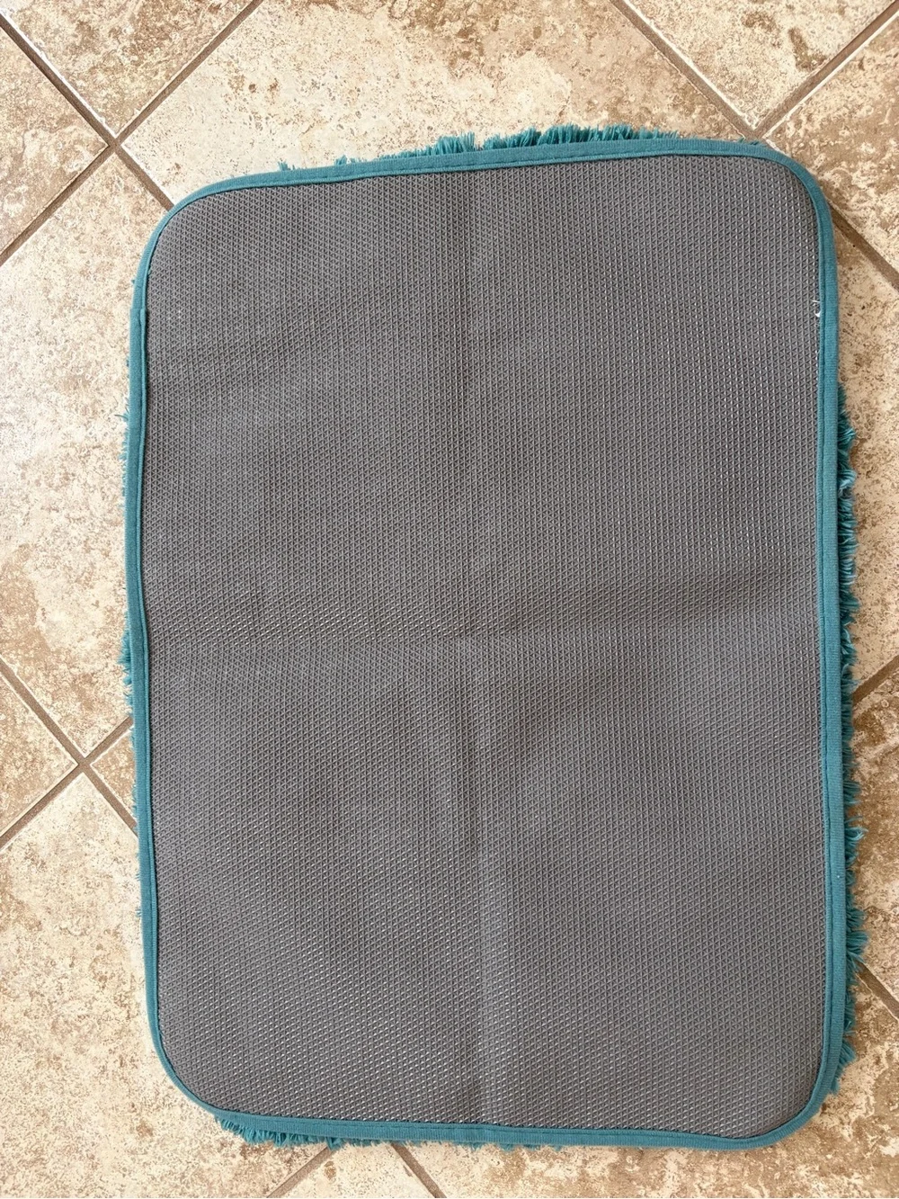 Sonoma Teal Plush Bath Rug
